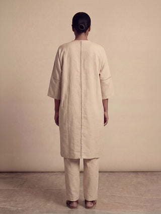 Oversized Co-ord Set - Ecru