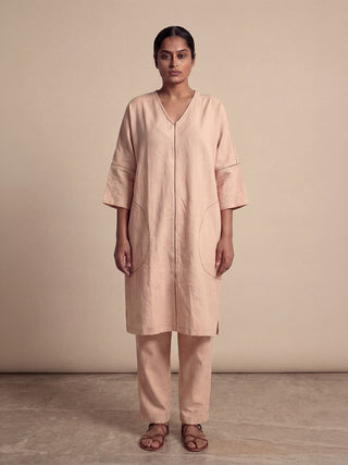 Oversized Co-ord Set - Pale Pink