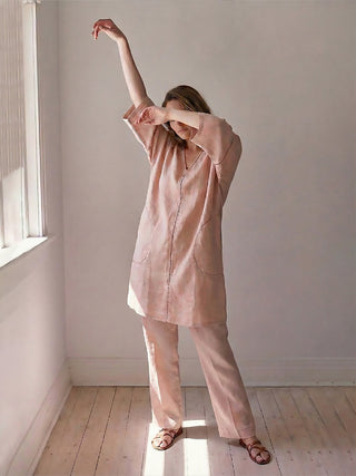 Oversized Co-ord Set - Pale Pink